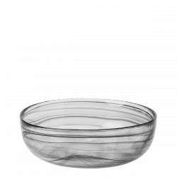 Bowl / Schale schwarz 21 cm - Elements Glas