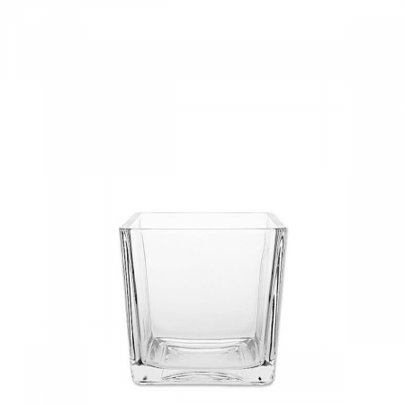 Vase Quadro 10 x 10 x 10 cm - Basic Glas