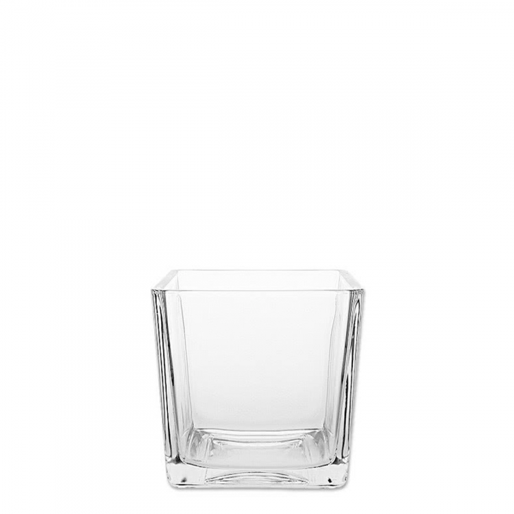 Vase Quadro 10 x 10 x 10 cm - Basic Glas