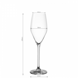 Champagnerglas 170 ml 6 Stück - Optima Glas Lunasol