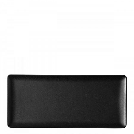 Platte rechteckig 24 x 13 cm - BASIC Lunasol schwarz matt