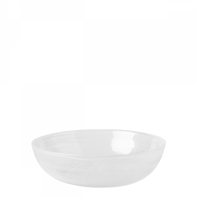 Bowl / Schale weiss 18 cm - Elements Glas