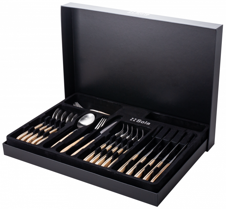 Besteckset 30-tlg. - GAYA Exeter Bistro Stiel Maple