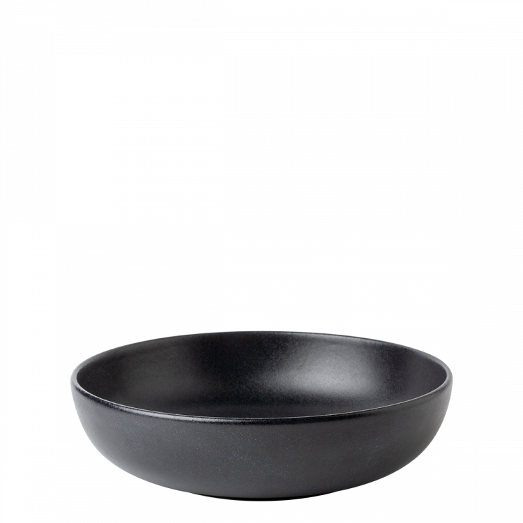 Teller tief U-Coupe 21 cm - BASIC Lunasol schwarz matt