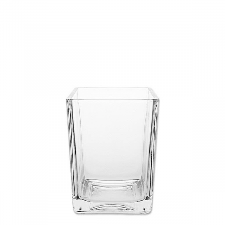 Vase Quadro 10 x 10 x 15 cm - Basic Glas