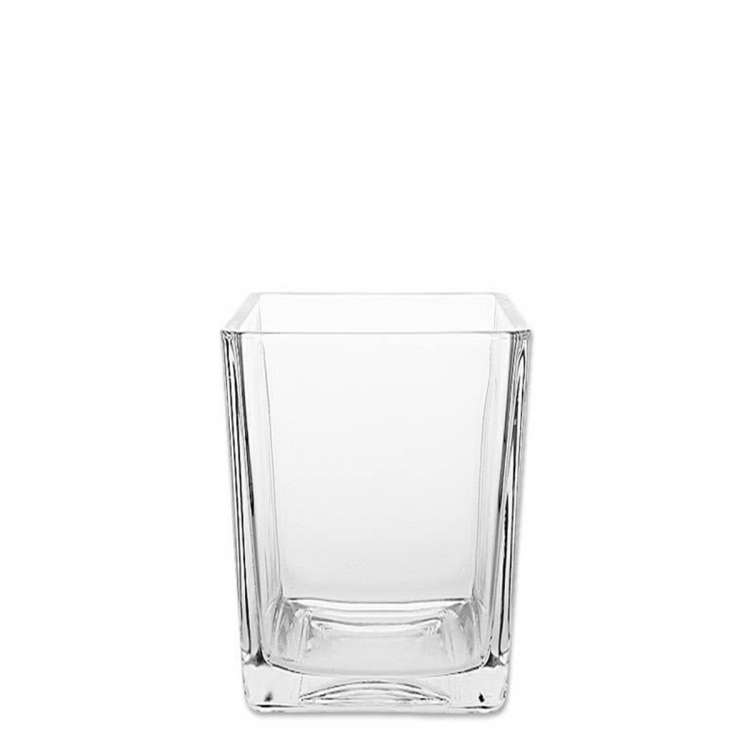 Vase Quadro 10 x 10 x 15 cm - Basic Glas