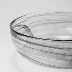 Bowl / Schale schwarz 21 cm - Elements Glas