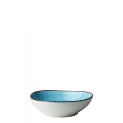 Bowl Organic 17 cm hellblau - Gaya Atelier speckled