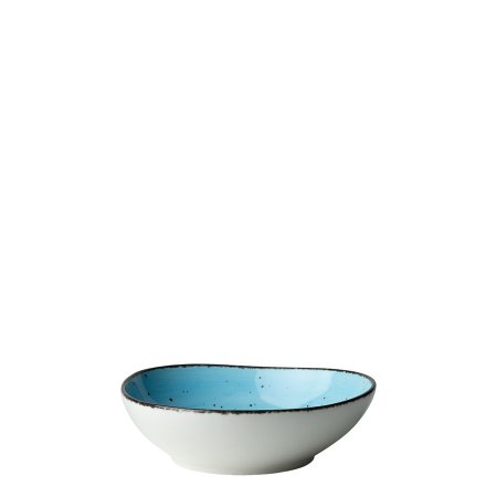 Bowl Organic 17 cm hellblau - Gaya Atelier speckled