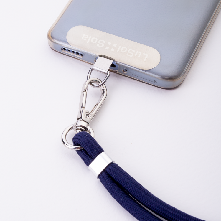 Crossbody Handy Lanyard mit Logo LuSol::Sola, blau